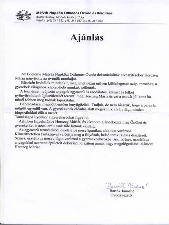 Ajánlás